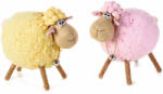 Decorer Set 2 figurine Oite din textil roz galben 23x15x21 cm (A56.32.12)