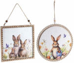 Decorer Set 2 decoratiuni Paste lemn multicolor 22 cm, 20x20 cm (A51.57.84)