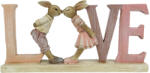 Clayre & Eef Figurine Iepurasi Paste din polirasina 19x3x9 cm (6PR3289)