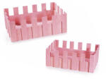 Decorer Set 2 cosuri din lemn roz 27x18x10 cm (A51.43.90A)