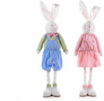 Decorer Set 2 figurine Iepurasi din textil 33x19x140 cm (A56.37.20)