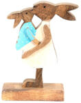 Clayre & Eef Figurine Iepurasi Paste 15x6x22 cm (6H2152)