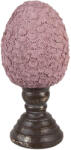 Clayre & Eef Ou decorativ Paste polirasina maro roz 13x28 cm (6PR5154)