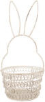 Clayre & Eef Cos Iepuras fier alb antichizat 12x27 cm (6Y5581S)