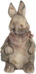 Clayre & Eef Figurina Iepuras ceramica maro gri 22x19x41 cm (6MG0034)