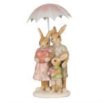 Clayre & Eef Figurina Iepurasi Paste polirasina 9x9x19 cm (6PR4106)