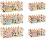 Decorer Set 6 cosulete Paste lemn 22x11x9 cm, 16x8x6.5 cm (A51.55.33)
