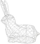 Clayre & Eef Cos Iepuras metal alb 28x15x30 cm (6Y5481L)