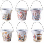 Decorer Set 6 ghivece Paste metal multicolor 13x21 cm (A53.32.03)