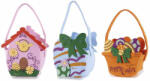 Decorer Set 3 gentute Paste textil multicolor 13x7.5x21 cm (A56.46.99)