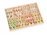 Decorer Set 72 decoratiuni cu clips Iepurasi lemn 2x5 cm (A51.54.97)
