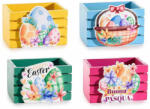 Decorer Set 4 cosulete Paste lemn 8.5x6.5x6 cm (A51.55.26)