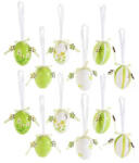 Decorer Set 12 oua decorative din plastic 76E 3x4 cm (A54.43.76E)