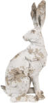 Clayre & Eef Figurina Iepuras Paste polirasina bej antichizat 24x17x47 cm (6PR4051)