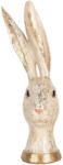 Clayre & Eef Figurina Iepuras Paste polirasina bej aurie 14x15x37 cm (6PR5499)