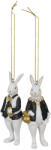 Clayre & Eef Set 2 figurine Iepurasi 4x4x10 cm (6PR4784)