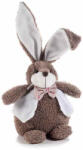 Decorer Figurina Iepuras Paste din textil alb maro 22x15x37 cm (A16.11.10)