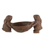 Clayre & Eef Figurina Iepurasi Paste polirasina maro 34x15x15 cm (6PR5207)