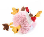 Decorer Figurina Gaina din textil roz 20x12x25 cm (A56.39.20B)