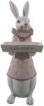 Clayre & Eef Figurina Iepuras Girl Paste polirasina 15x13x37 cm (6PR3153)