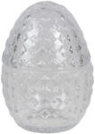 Clayre & Eef Ou decorativ cu capac din sticla 9x12 cm (6GL3385)