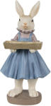 Clayre & Eef Figurina Iepuras Paste Girl polirasina multicolora 10x8x20 cm (6PR4012)
