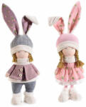 Decorer Set 2 figurine Iepurasi Paste textil 13x7.5x24 cm (A56.45.46)