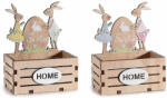 Decorer Set 2 cosulete Paste lemn 10x6.5x13 cm (A51.55.28)