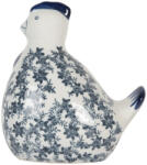 Clayre & Eef Figurina Gaina ceramica alba albastra 18x12x21 cm (6CE2092)