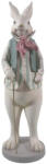 Clayre & Eef Figurina Iepuras Paste Boy din polirasina 17x15x53 cm (6PR3143)
