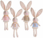 Decorer Set 4 figurine Iepurasi textil multicolor 33 cm (A57.06.28)