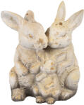 Clayre & Eef Figurina Iepurasi ceramica maro bej 26x18x33 cm (6MG0033)