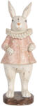 Clayre & Eef Figurina Iepuras Paste polirasina multicolora vintage 11x10x29 cm (6PR5478)