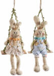 Decorer Set 2 figurine Iepurasi Paste textil 18x9x55 cm (A56.45.17)