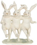 Clayre & Eef Figurine polirasina alba Iepurasi 16x9x19 cm (6PR3189)