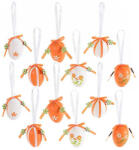 Decorer Set 12 oua decorative din plastic 76A 3x4 cm (A54.43.76A)