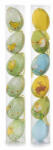 Decorer Set 12 oua decorative din plastic multicolor 53A 4x6 cm (A54.25.53Adeco)