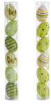 Decorer Set 12 oua decorative Paste verzi 4x6 cm (A54.45.01A)