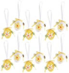 Decorer Set 12 oua decorative din plastic 76D 3x4 cm (A54.43.76D)