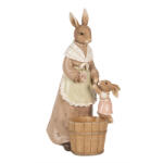 Clayre & Eef Figurina Iepurasi Paste polirasina bej maro 13x10x24 cm (6PR5124)