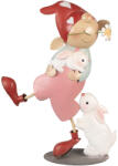 Clayre & Eef Figurina Gnom si Iepuras metal multicolor 40x15x55 cm (6Y5596)