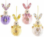 Decorer Set 4 figurine Iepurasi Paste textil 5x11 cm (A16.16.37)