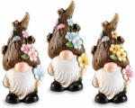 Decorer Set 3 figurine Gnomi teracota multicolora 11x9x22.5 cm (A70.03.87)