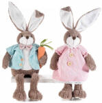 Decorer Set 2 figurine Iepurasi Paste din textil 16x10x56 cm (A16.11.11)