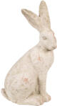 Clayre & Eef Figurina Iepuras piatra bej 19x15x35 cm (6TE0544)