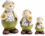 Decorer Set 3 figurine Oite 11.5x10.5x22 cm, 8.5x8x16 cm, 6.5x6x11 cm (A70.03.58)