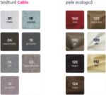  Taburet BITER Piele Ecologică Negru