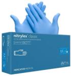 Mercator Medical Nitrylex vizsgálókesztyű, púdermentes, kék „M 100db/doboz
