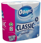 Ooops! Toalettpapír, 3 rétegű, 4 tekercs, OOOPS Classic Sensitive, kistekercses (TP34OCS)