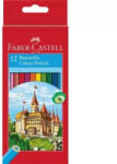 Faber-Castell Színes ceruza, FABER-CASTELL - 120112, vármintás, 12 db-os, hatszögletű (SZCFC120112)
